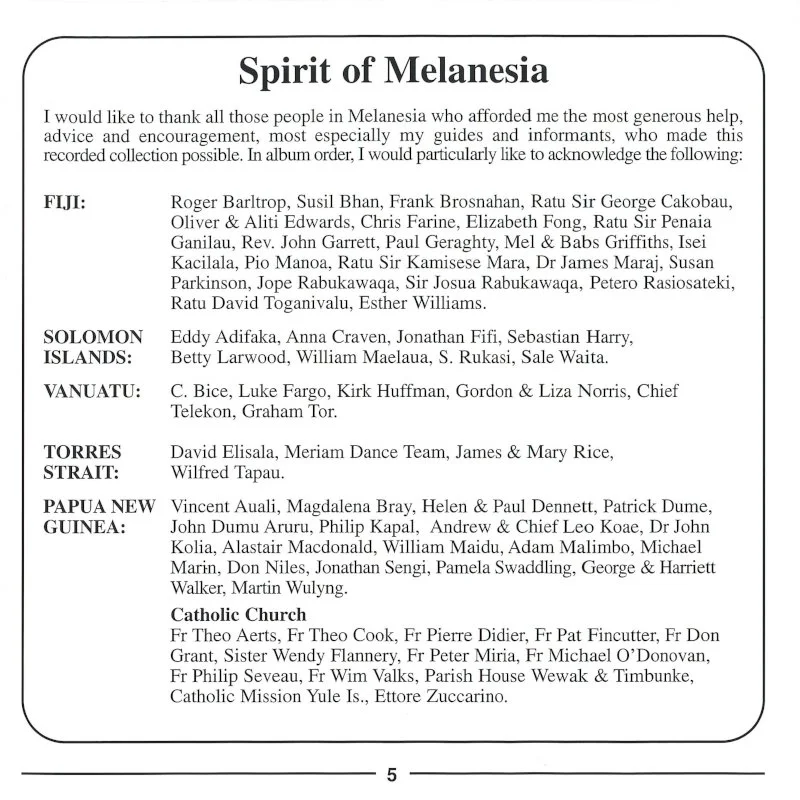その他 Spirit of Melanesia [CD] Spirit of Melanesia | Fanshawe One World Music